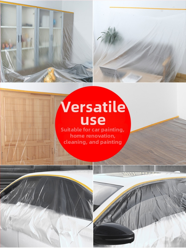 Fólia na ochranu farby postreku a maskovacia fólia pre steny, nábytok a autá – ochrana stien, ochrana nábytku, ochrana povrchov áut, maskovacia fólia