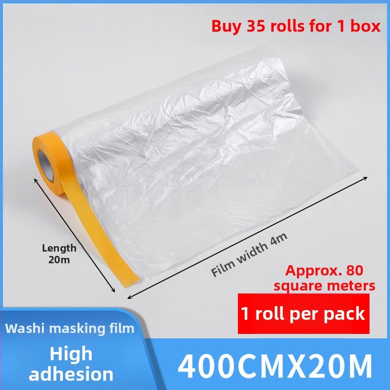 Филм за боядисване и маскиране за стени, мебели и автомобили – защита от пръски боя, маскиращ филм, покриване на стени, защита на мебели, защита на автомобилни повърхности