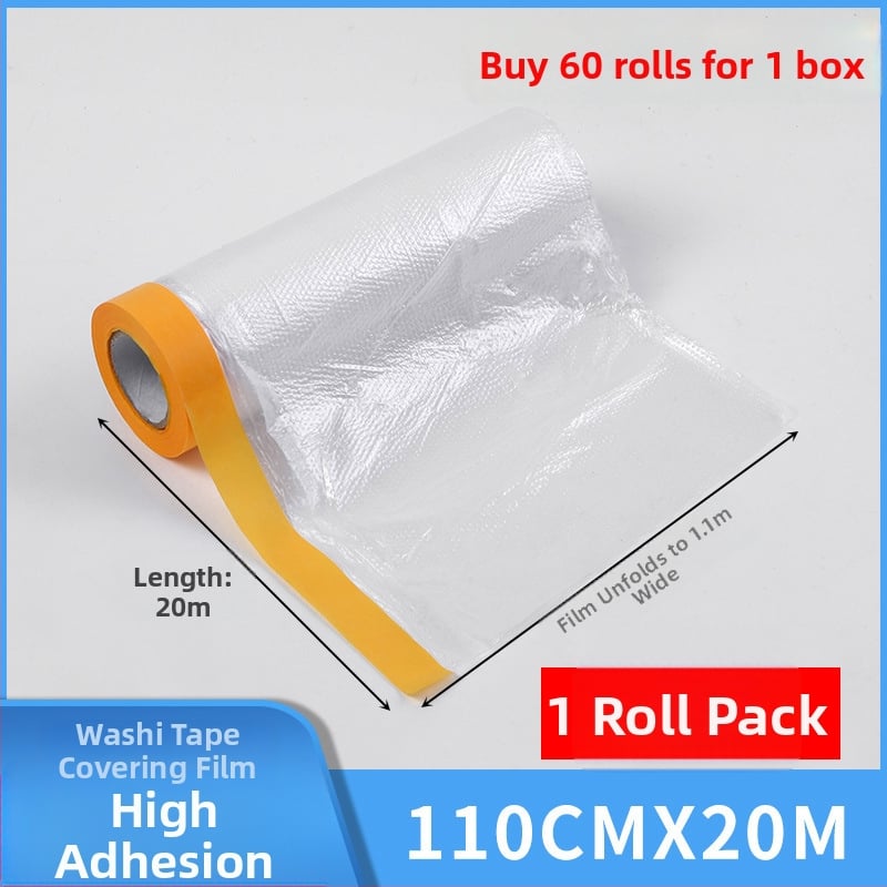Филм за боядисване и маскиране за стени, мебели и автомобили – защита от пръски боя, маскиращ филм, покриване на стени, защита на мебели, защита на автомобилни повърхности