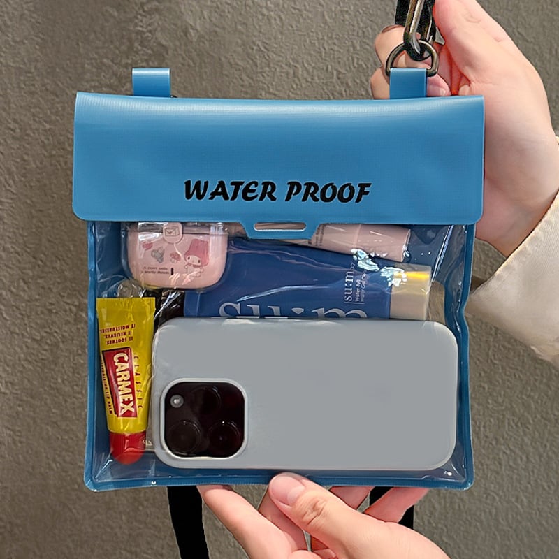 Vízálló mobiltelefon-táska érintőképernyővel, nagy kapacitású, PVC anyagú, forrópréses kivitelezés, úszáshoz alkalmas.