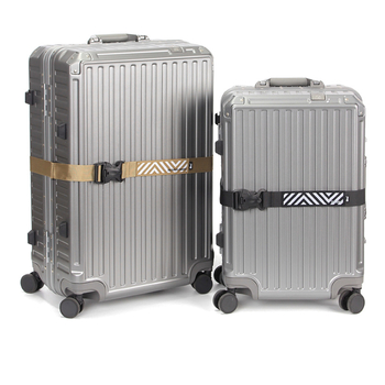 Bandă pentru bagaje cu închidere dublă – nailon cu dungi, stil casual de călătorie, toamna 2025, marcă proprie