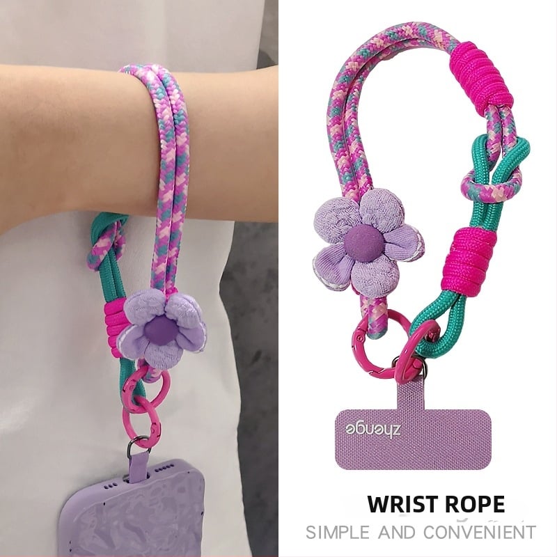 Tālruņa aukla uz rokas, roku darināta, ģeometriska kulons, daudzfunkcionāla, piemērota āra aktivitātēm