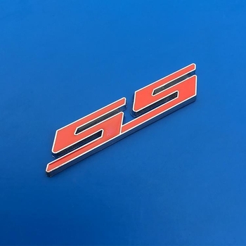Automobilska naljepnica od aluminijske legure, dizajn S.S, samoljepljiva ugradnja, Crazy Glory