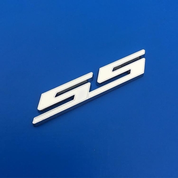 Automobilska naljepnica od aluminijske legure, dizajn S.S, samoljepljiva ugradnja, Crazy Glory