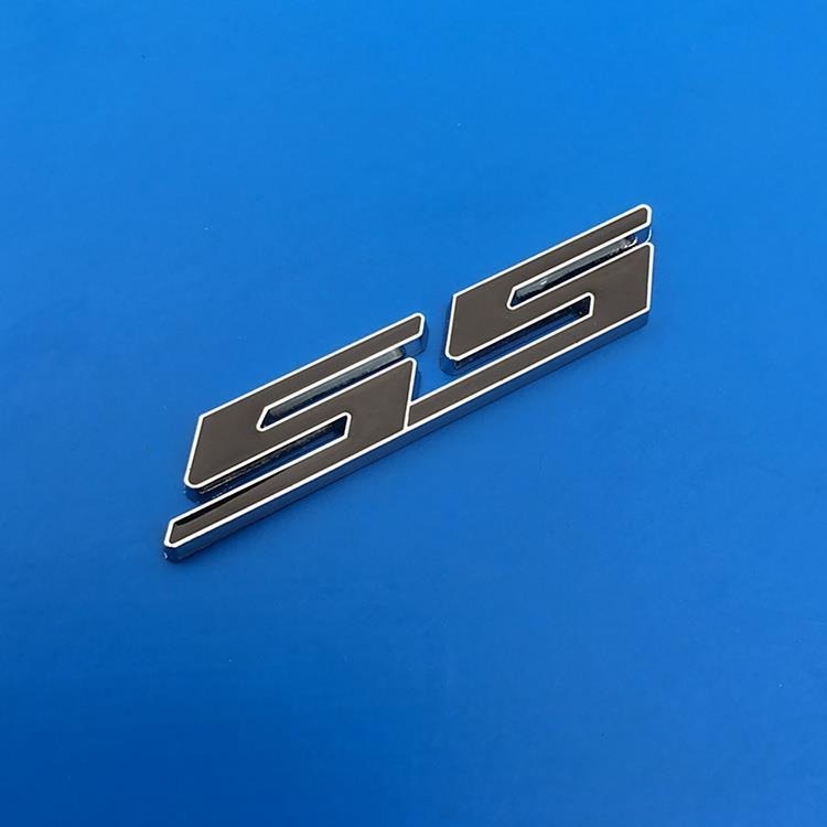 Automobilska naljepnica od aluminijske legure, dizajn S.S, samoljepljiva ugradnja, Crazy Glory