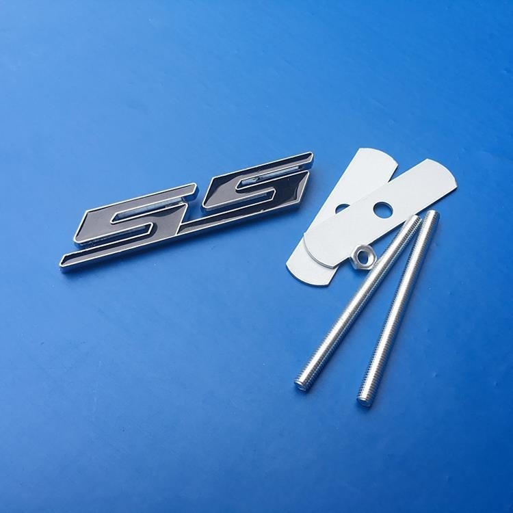 Automobilska naljepnica od aluminijske legure, dizajn S.S, samoljepljiva ugradnja, Crazy Glory