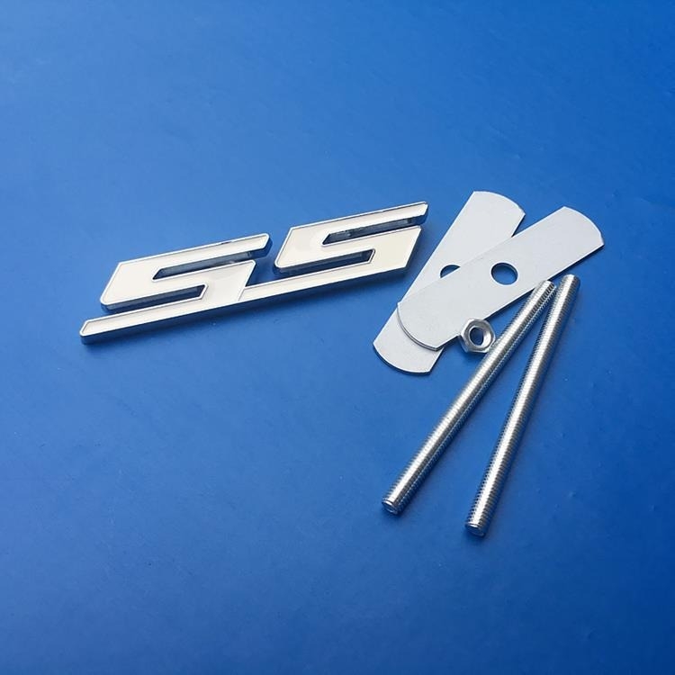 Automobilska naljepnica od aluminijske legure, dizajn S.S, samoljepljiva ugradnja, Crazy Glory