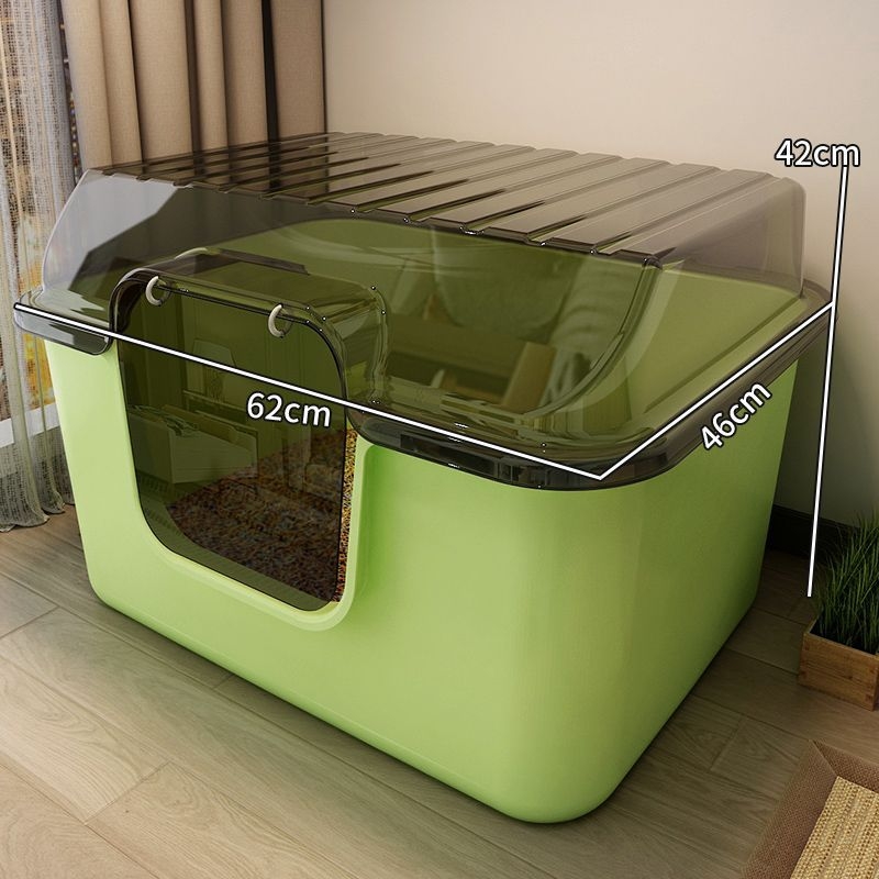 Macska WC teljesen zárt kivitel, anti-splash dizájn, PVC anyag
