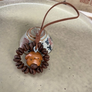 Pandantiv pentru telefon și breloc – acrilic, bob de cafea desen animat, stil creativ, formă animale, decorativ (Material: Acrilic; Stil: Creativ; Formă: Animale; Funcție: Decorare)