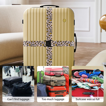 Δύο τεμάχια πολυλειτουργικός ιμάντας αποσκευών, πολυεστέρας, ριγέ μοτίβο, ανθεκτικό στη φθορά, Άνοιξη 2024