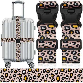 Δύο τεμάχια πολυλειτουργικός ιμάντας αποσκευών, πολυεστέρας, ριγέ μοτίβο, ανθεκτικό στη φθορά, Άνοιξη 2024