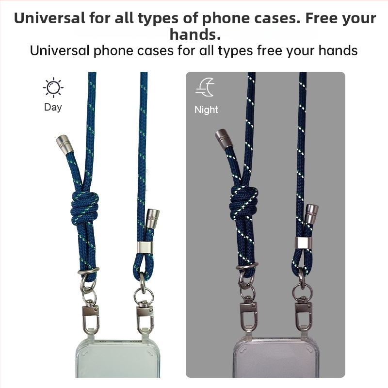 Šnúrka na telefón, polyester, ručná výroba, kovová spona, prívesok geometrického tvaru, možnosť tlače loga