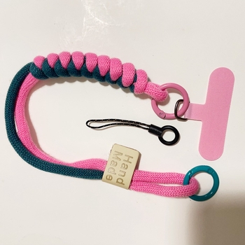 Mobitel lančić u britskom stilu, pleteni najlonski konac, poliester materijal, plastična kopča, unisex, otpornost na pad