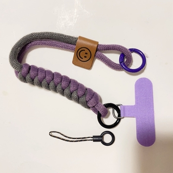 Mobitel lančić u britskom stilu, pleteni najlonski konac, poliester materijal, plastična kopča, unisex, otpornost na pad
