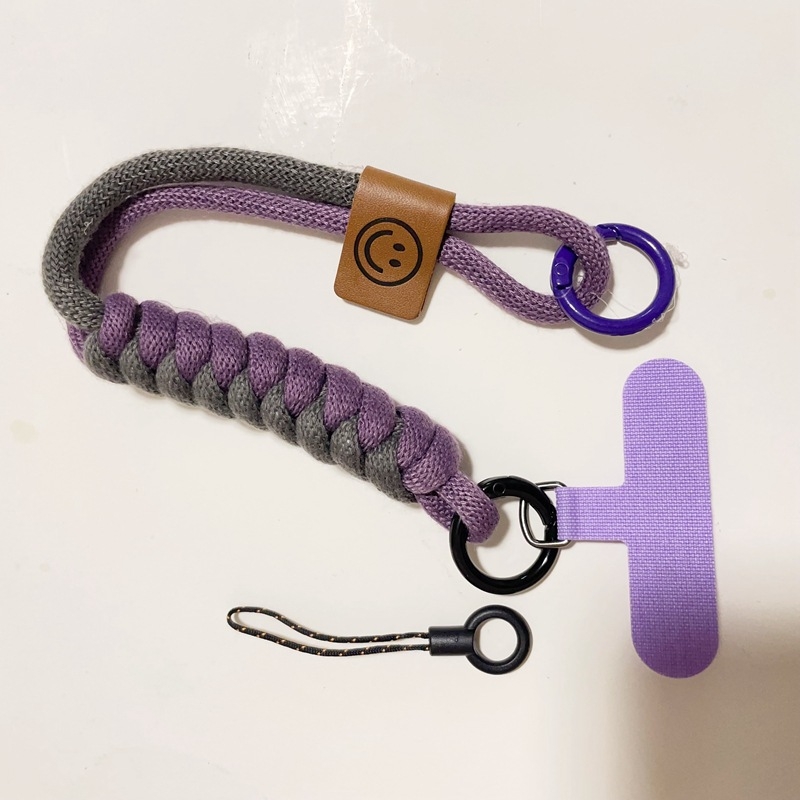 Mobitel lančić u britskom stilu, pleteni najlonski konac, poliester materijal, plastična kopča, unisex, otpornost na pad