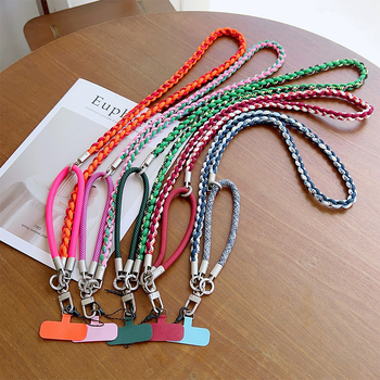 Mobiltelefon nyakpánt, nylon szövés, PP kötél, fém csat, nőies stílus, testreszabható