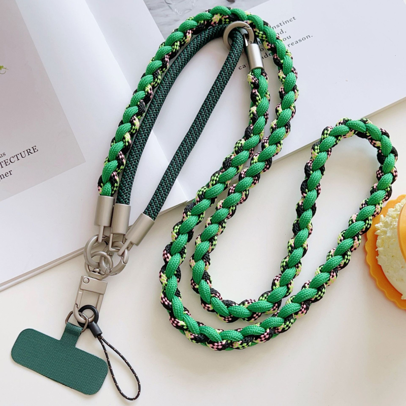 Mobiltelefon nyakpánt, nylon szövés, PP kötél, fém csat, nőies stílus, testreszabható