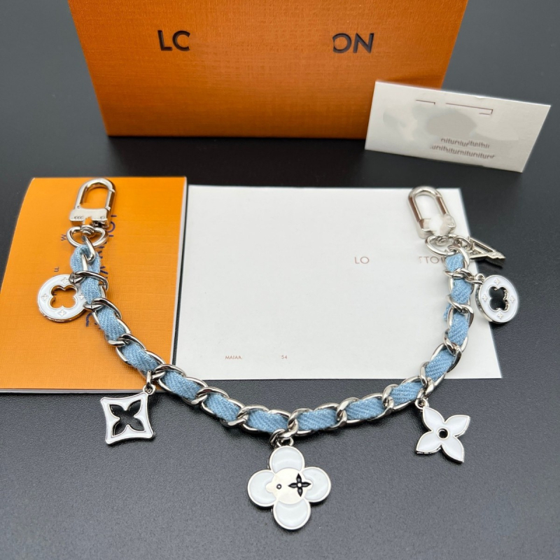 Cinkötvözet kulcstartó, retro denim dizájn, mobiltelefonhoz