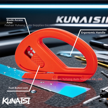 Coolness Nástroj pre automobilový film – Viacúčelový rezací nôž na film, Škrabka, Plast