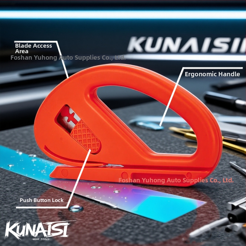 Coolness Nástroj pre automobilový film – Viacúčelový rezací nôž na film, Škrabka, Plast