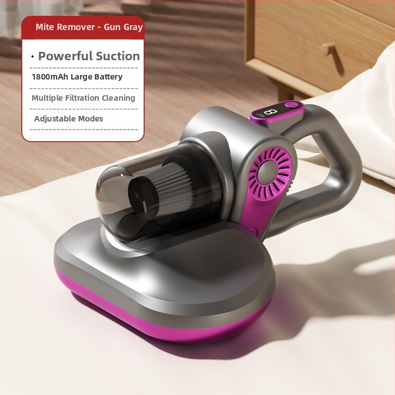 Безжична ръчна прахосмукачка за домашна употреба, мокро и сухо почистване, вградена батерия 1601–2000 mAh, 80 W, максимално всмукване до 10 kPa, плосък накрайник, USB захранване, миещ се контейнер за прах