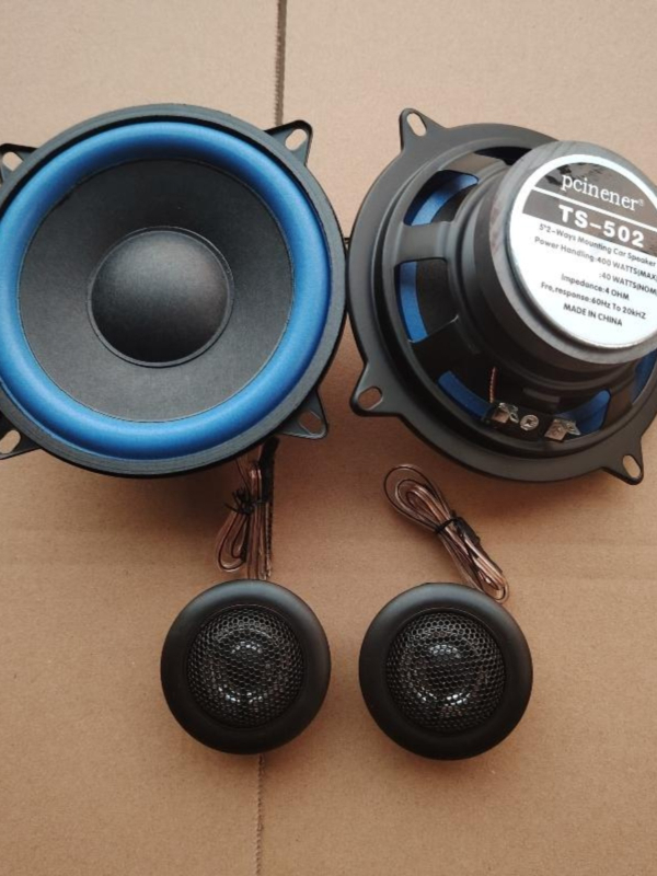 Koaksijalni automobil audio sustav s tweeterom, srednjim i wooferom, 4 Ω, 100 W, 90 dB, 25 mm zavojnica