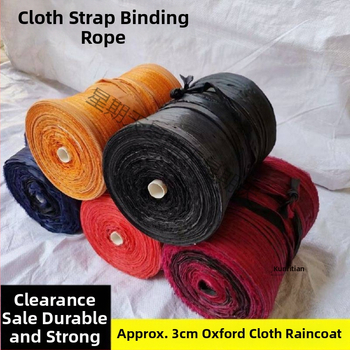 Laika izturīgas auduma lentes saistīšanai, šņorju un plakanās siksnas mājsaimniecībai, augļu koka zariem vilkšanai