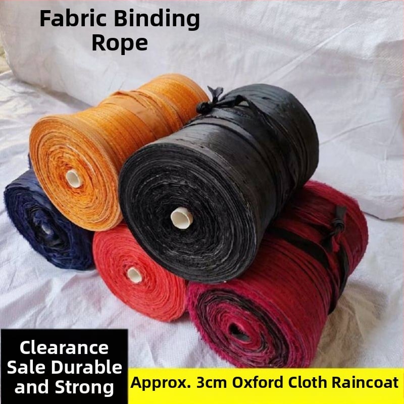 Laika izturīgas auduma lentes saistīšanai, šņorju un plakanās siksnas mājsaimniecībai, augļu koka zariem vilkšanai