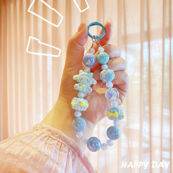 Telefónny prívesok v štýle Chanel — doplnok na batožinu a tašku, akrylový materiál, elektroplating, vzor Kitty/Snoopy/Animovaný hrdina, JD52