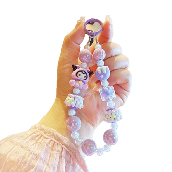 Telefónny prívesok v štýle Chanel — doplnok na batožinu a tašku, akrylový materiál, elektroplating, vzor Kitty/Snoopy/Animovaný hrdina, JD52