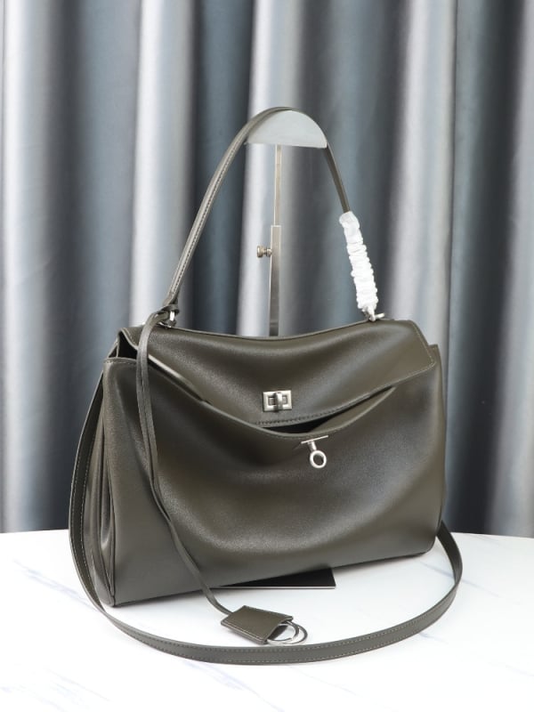 Rodeo Lock Kelly torba - unisex, velika kapaciteta, tote od prave kože, rameni i crossbody remen