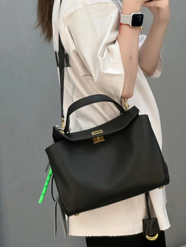 Rodeo Lock Kelly torba - unisex, velika kapaciteta, tote od prave kože, rameni i crossbody remen