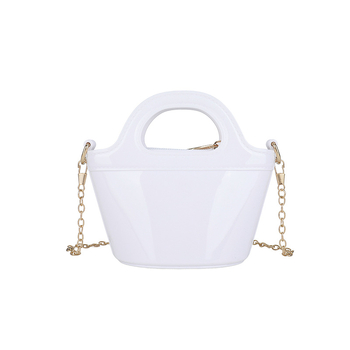 PVC taška cez rameno v tvare mušle — Nový národný štýl; materiál PVC; tvar mušle; otvorený uzáver; vrecko na telefón