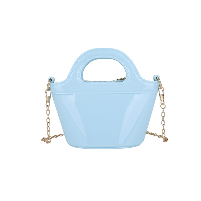 PVC taška cez rameno v tvare mušle — Nový národný štýl; materiál PVC; tvar mušle; otvorený uzáver; vrecko na telefón