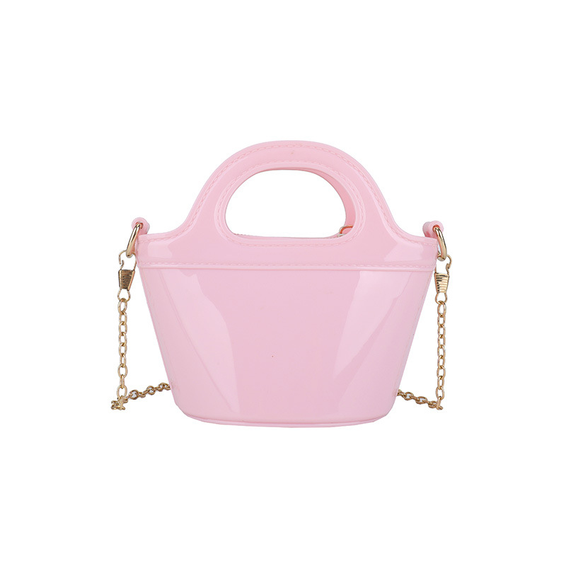 PVC taška cez rameno v tvare mušle — Nový národný štýl; materiál PVC; tvar mušle; otvorený uzáver; vrecko na telefón