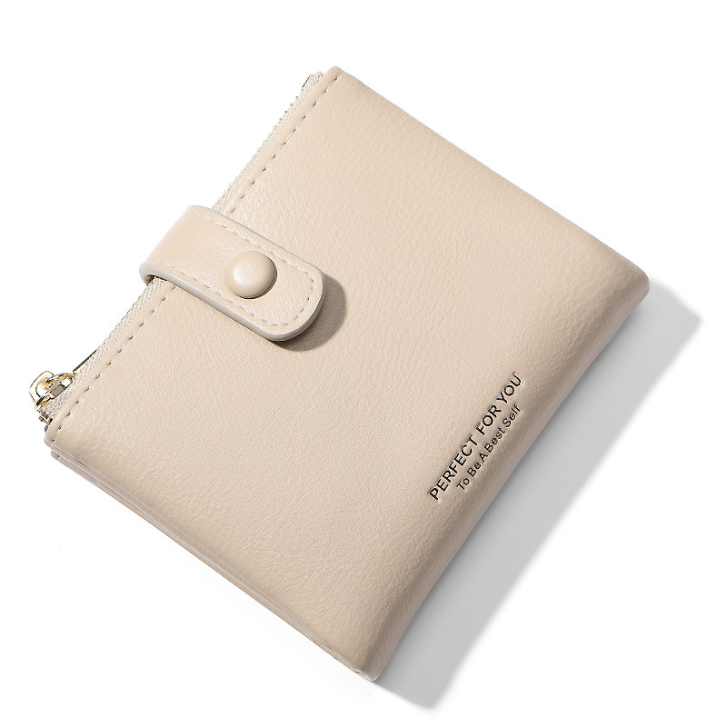 Ženski novčanik od PU kože, s zip zatvaračem, model 6903-008, gradski minimalistični stil, jednobojni uzorak, poliester podstava