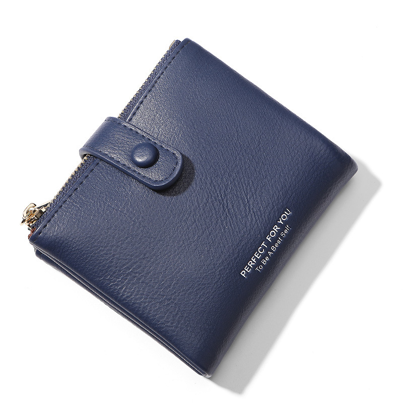 Ženski novčanik od PU kože, s zip zatvaračem, model 6903-008, gradski minimalistični stil, jednobojni uzorak, poliester podstava