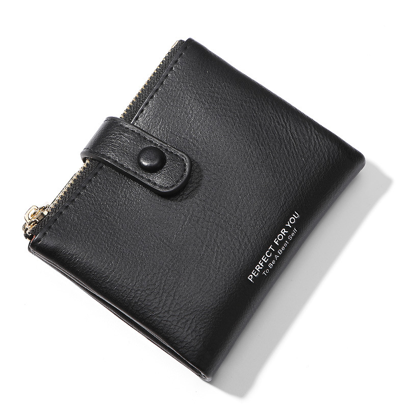 Ženski novčanik od PU kože, s zip zatvaračem, model 6903-008, gradski minimalistični stil, jednobojni uzorak, poliester podstava