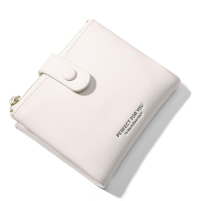 Ženski novčanik od PU kože, s zip zatvaračem, model 6903-008, gradski minimalistični stil, jednobojni uzorak, poliester podstava