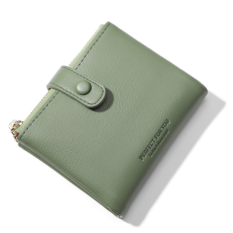 Ženski novčanik od PU kože, s zip zatvaračem, model 6903-008, gradski minimalistični stil, jednobojni uzorak, poliester podstava