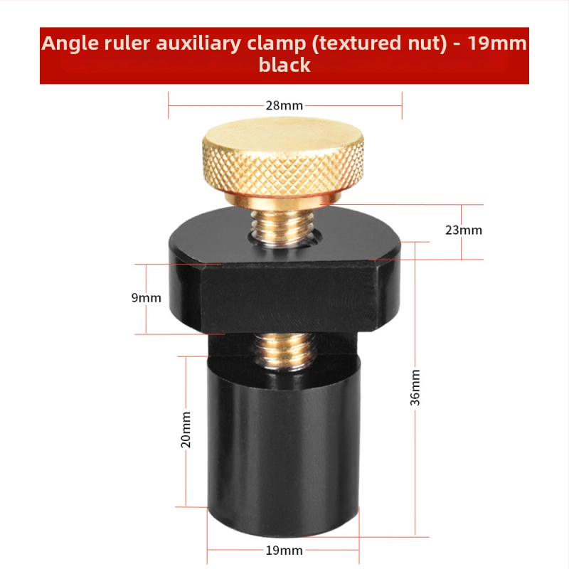 Tenona kvadrāta palīgklips kokapstrādei – galda apturēšanas bloks, saderīgs ar kāpņu mērinstrumentu, zīmols onkel.j