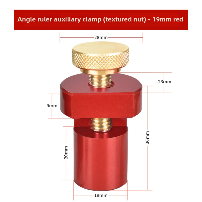 Tenona kvadrāta palīgklips kokapstrādei – galda apturēšanas bloks, saderīgs ar kāpņu mērinstrumentu, zīmols onkel.j