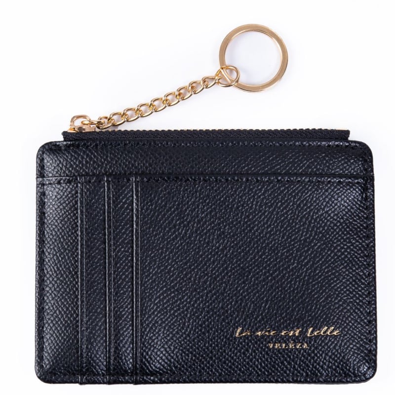 Willisa PU držač kartica s više pretinaca, mini privjesak za ključeve, ženski novčanik na zip, ultra lagan gradski stil