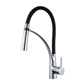 Кухненски смесител за мивка, меден, електроплакиран, въртящ се, с двойно подаване горещ/студен, вход/изход 20 мм