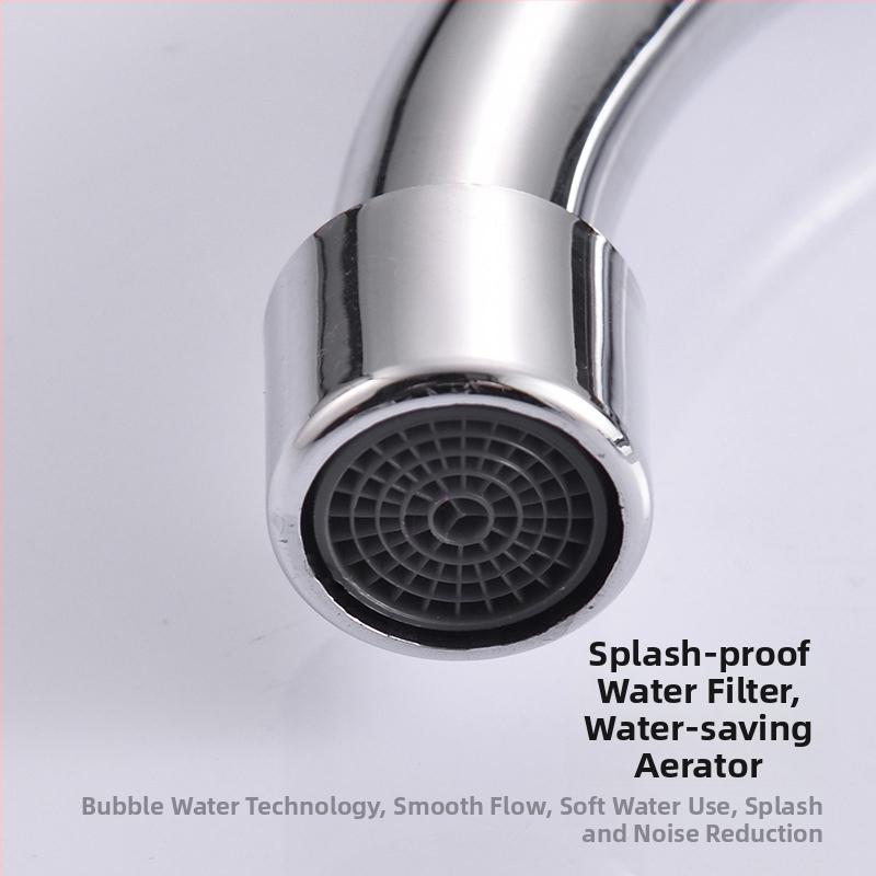 Кухненски смесител за мивка, вертикален монтаж, мед (59% чистота), керамичен картридж клапан, модел: единично студено