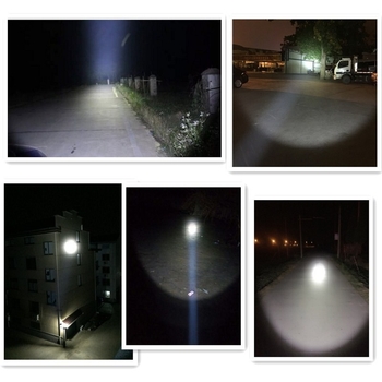 L6 LED zseblámpa - alumíniumötvözet, 3500mAh, 10W, újratölthető, kézi működtetés