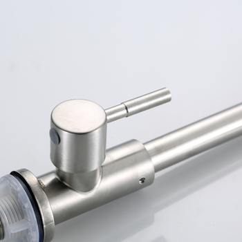 Кухненски смесител от неръждаема стомана, стенно монтиран, едноръчен кран за студена вода, с керамичен картридж, модел 1308