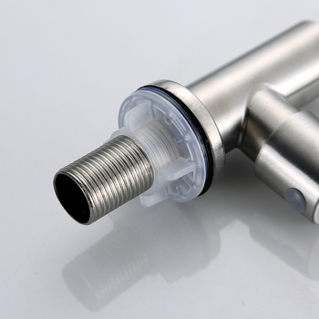 Кухненски смесител от неръждаема стомана, стенно монтиран, едноръчен кран за студена вода, с керамичен картридж, модел 1308