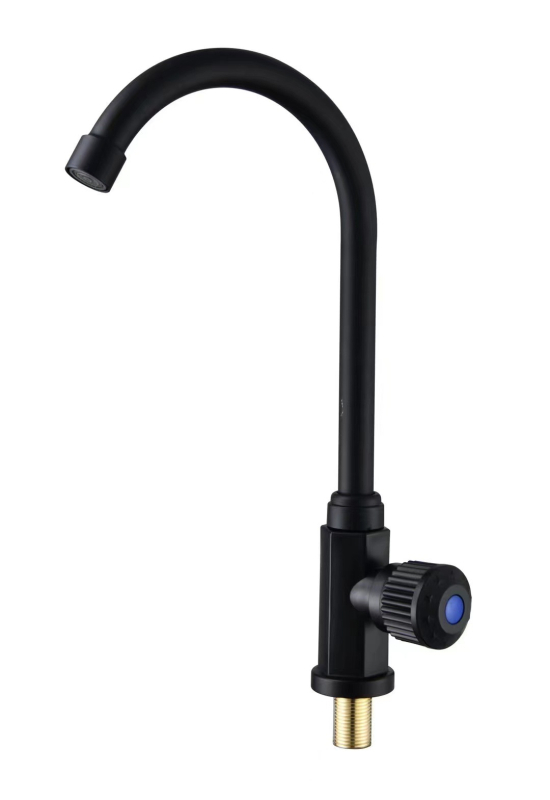 Robinet de chiuvetă reglabil, extensie universală, apă rece, cu un singur orificiu, vertical, corp din plastic, cartuș ceramic, intrare/ieșire 20 mm, 0,8 MPa, 0-80°C