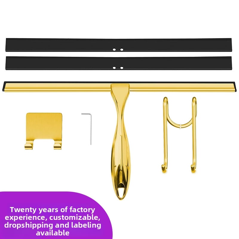 TO002 Ștergător de sticlă din aliaj de zinc, manual, pentru uz casnic, ștergere cu o singură față